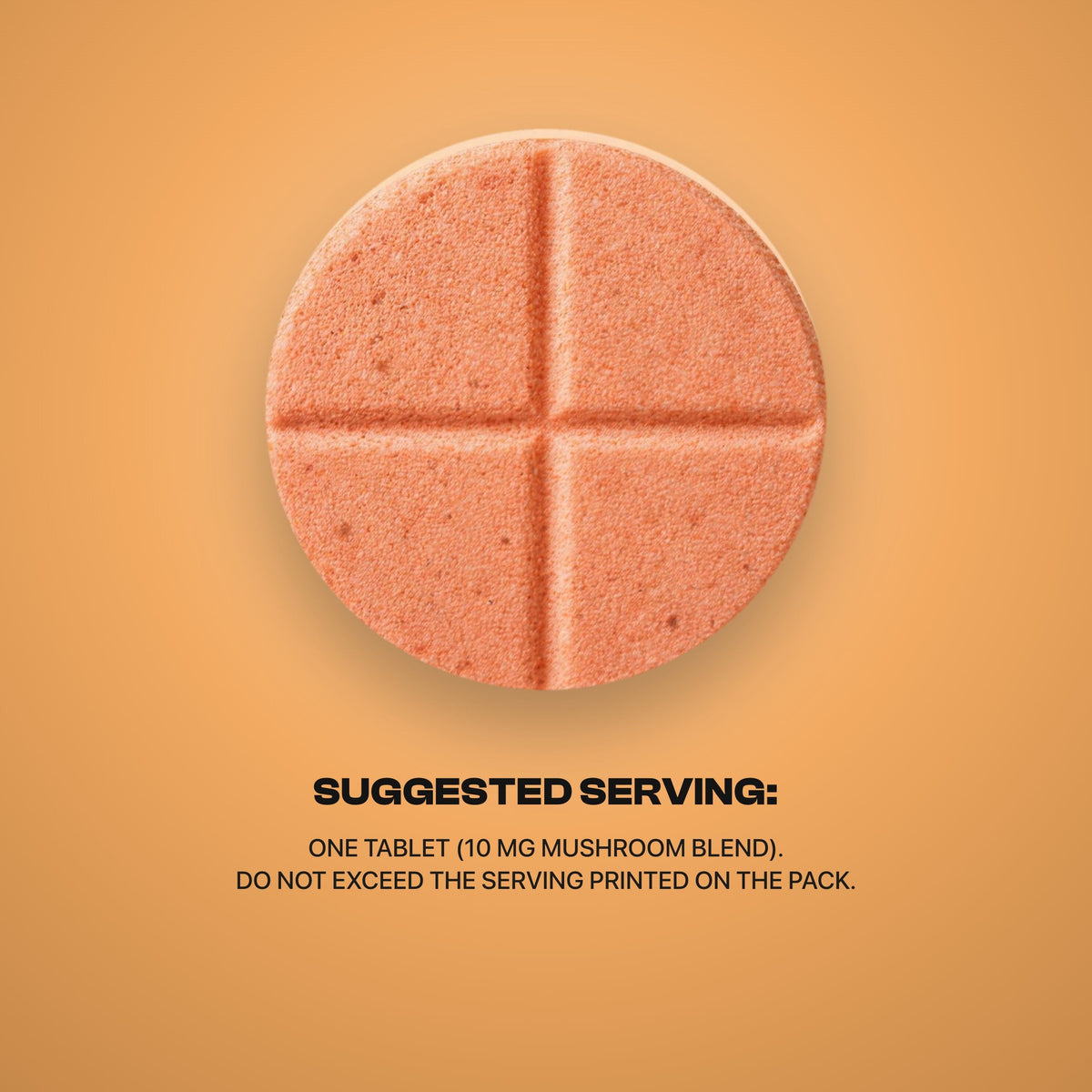 Juicy Peach Mushroom Chewable Tablets