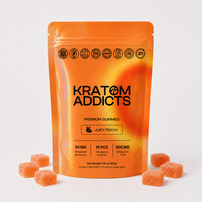Juicy Peach MIT Kratom Gummies