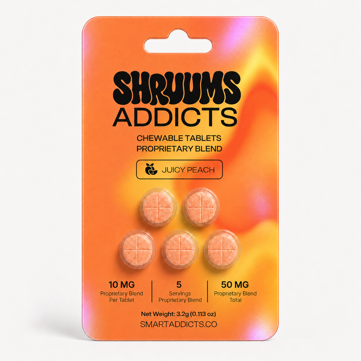 Juicy Peach Mushroom Tabs