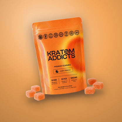 Juicy Peach MIT Kratom Gummies