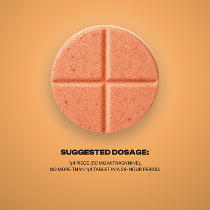 Juicy Peach MIT Kratom Chewable Tablets