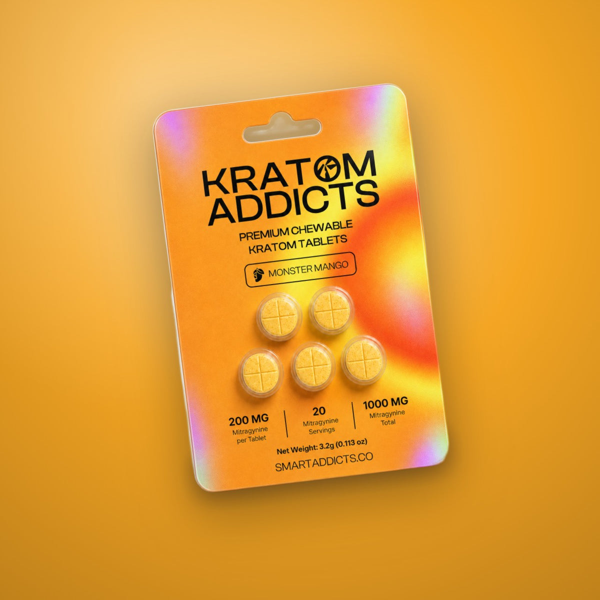 Monster Mango MIT Kratom Chewable Tablets