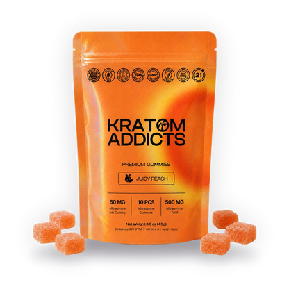 Juicy Peach MIT Kratom Gummies
