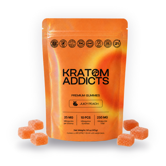 Juicy Peach MIT Kratom Gummies