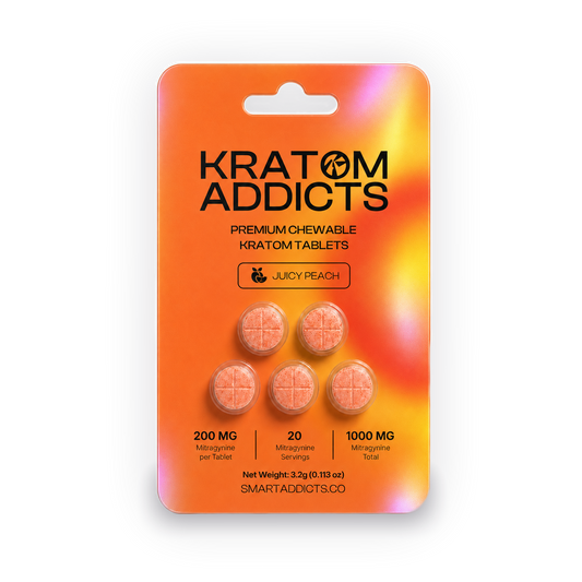 Juicy Peach MIT Kratom Tabs