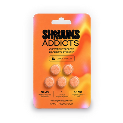 Juicy Peach Mushroom Chewable Tablets