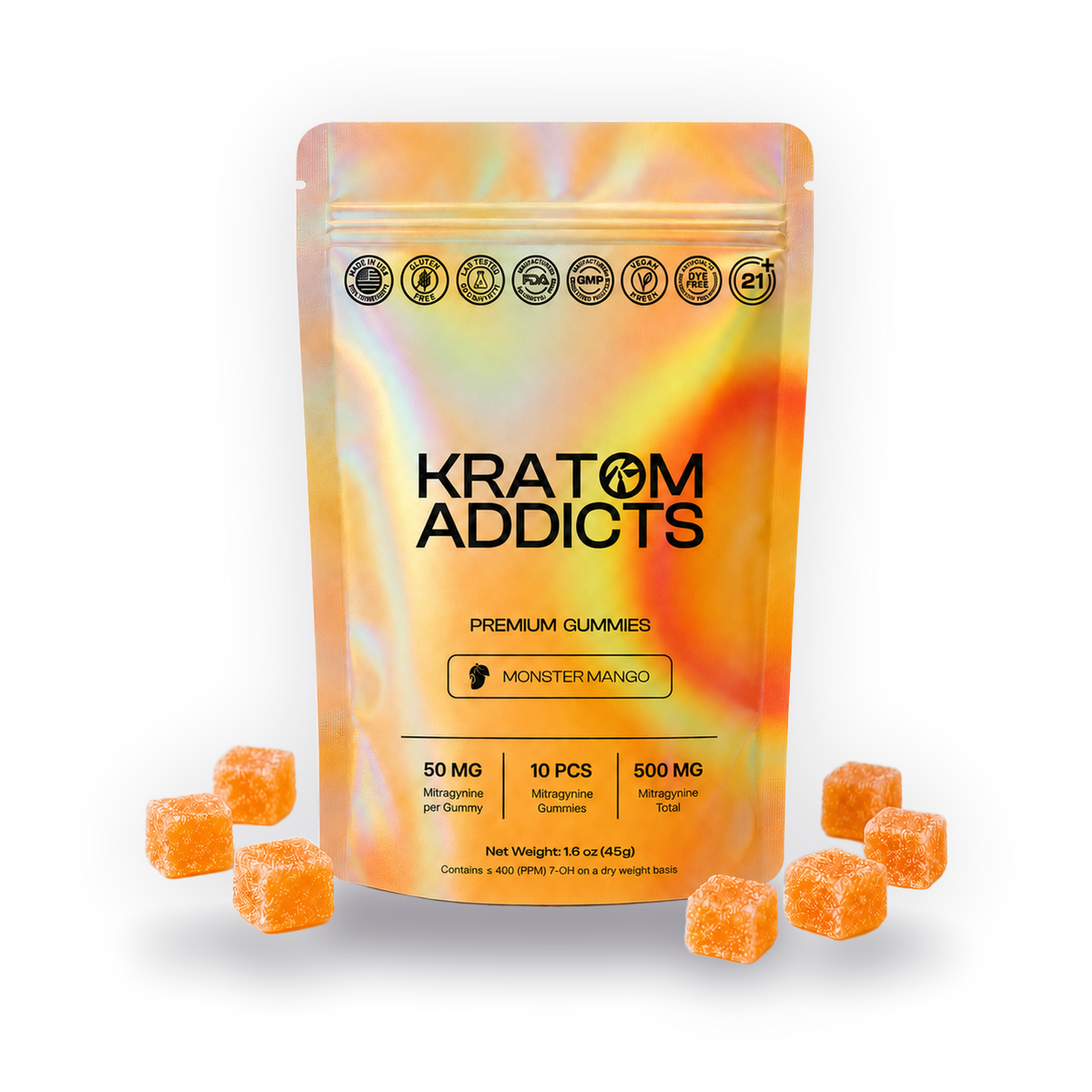 Monster Mango MIT Kratom Gummies
