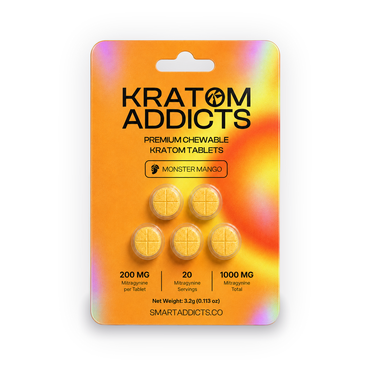 Monster Mango MIT Kratom Chewable Tablets