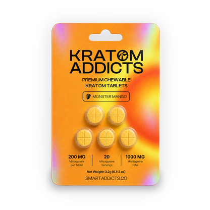 Monster Mango MIT Kratom Chewable Tablets