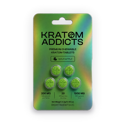 Sour Apple MIT Kratom Chewable Tablets