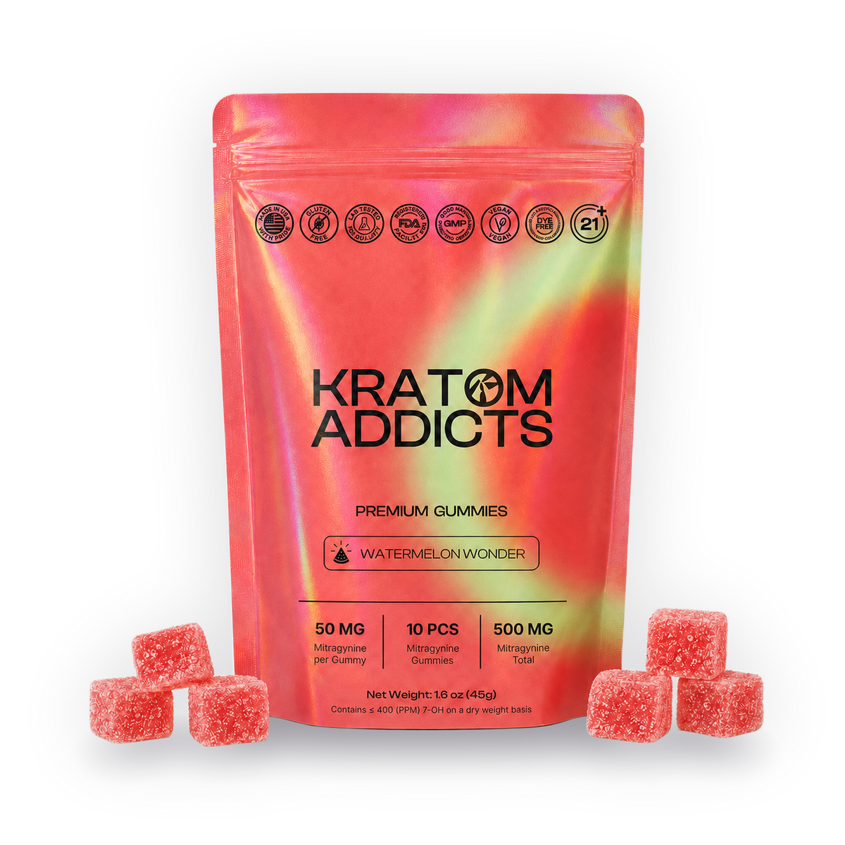 Watermelon Wonder MIT Kratom Gummies