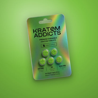 Sour Apple MIT Kratom Chewable Tablets