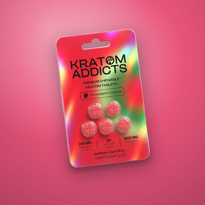 Strawberry Dream MIT Kratom Chewable Tablets